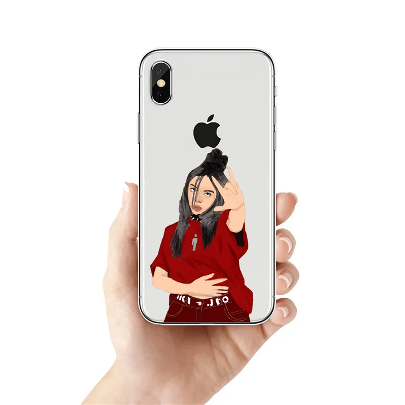 Billie Eilish Халид Радуга blohsh океана глаз ТПУ Macio Caso de Silicone грудь для Тампа корпорация Kenwood пожалуйста, найдите Para o iphone X iphone 5 6 S плюс 7 8 XS MAX