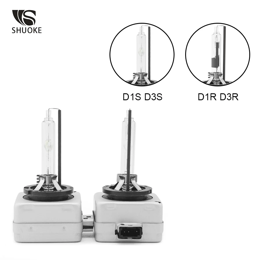 Ксеноновые лампы SHUOKE D1S D1R D2S D2R D3S D3R D4S D4R D5S D8S 12 в 35 Вт 4300K 5000K 6000K 3000Lm 2000h Life 1 пара