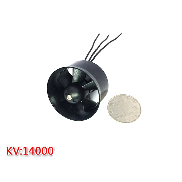30 мм EDF Ducted Fan Set 6 Blades Электрический с 2s двигателем QF1611 7000KV / 14000KV бесщеточный мотор