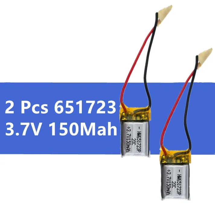 2 шт./лот 3,7 в 150 мАч li-po батарея 651723 для Syma S107 S107G S107-19 Skytech M3 запасные части для RC вертолет