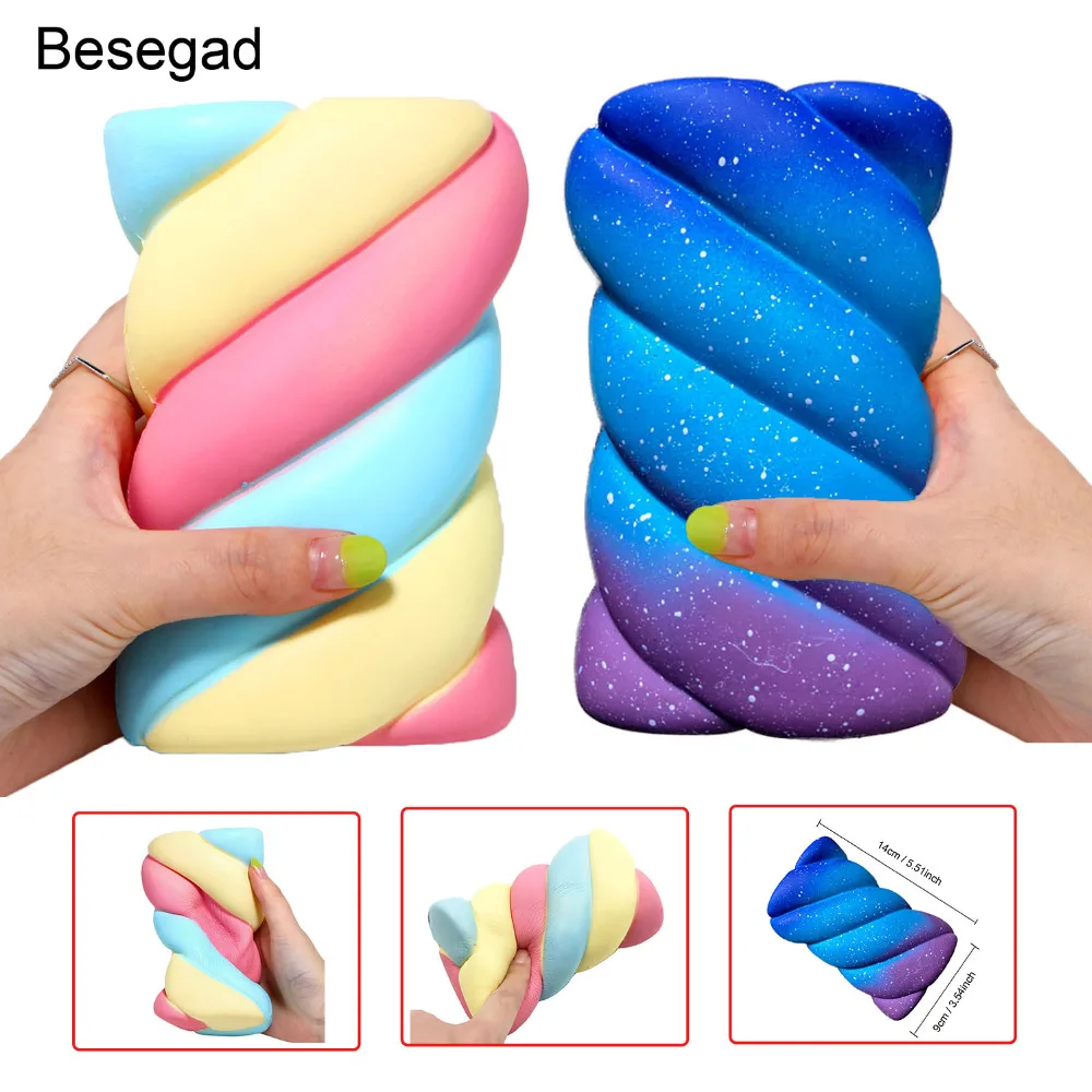 Besegad Jumbo милые мягкие хлопковые игрушки Kawaii конфеты медленно поднимающиеся