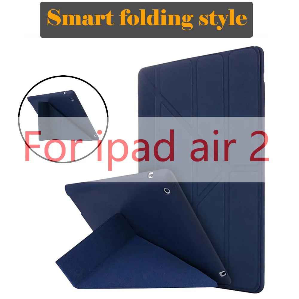 Ipad 6 Dark Blue Чехол для ipad air, откидной Чехол-подставка для ipad 5 6, чехол из искусственной кожи для ipad air 2 смарт-чехол для ipad air 1 - Цвет: Ipad 6 Dark Blue