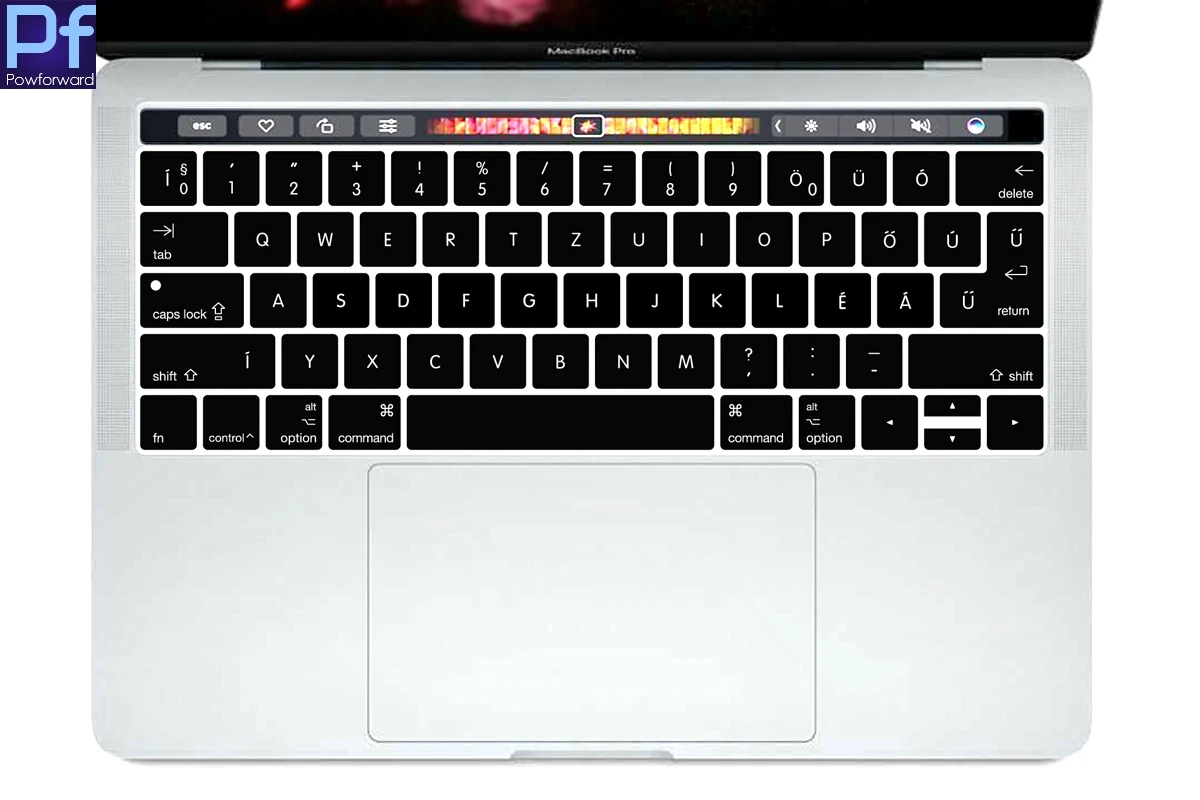 Чехол с клавиатурой Magyar для Macbook New Pro 13 &quotA1706 15&quot A1707 сенсорной панелью выпуска 2017