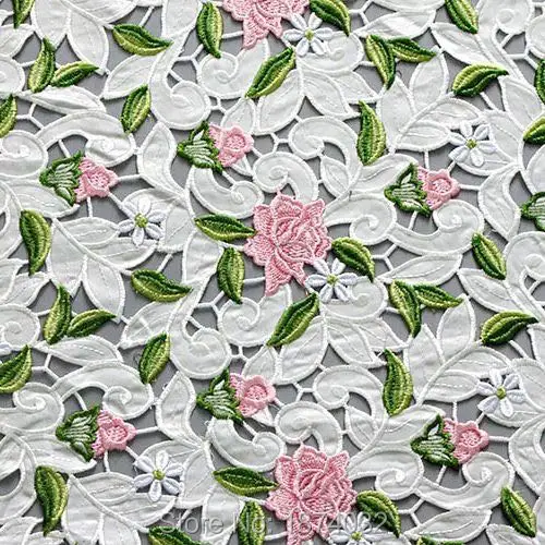 Высокое качество хлопок Африканский Французский кружево Renda хлопок Материал Вышивка Лидер продаж праздничное платье 5 ярдов/лот LN49