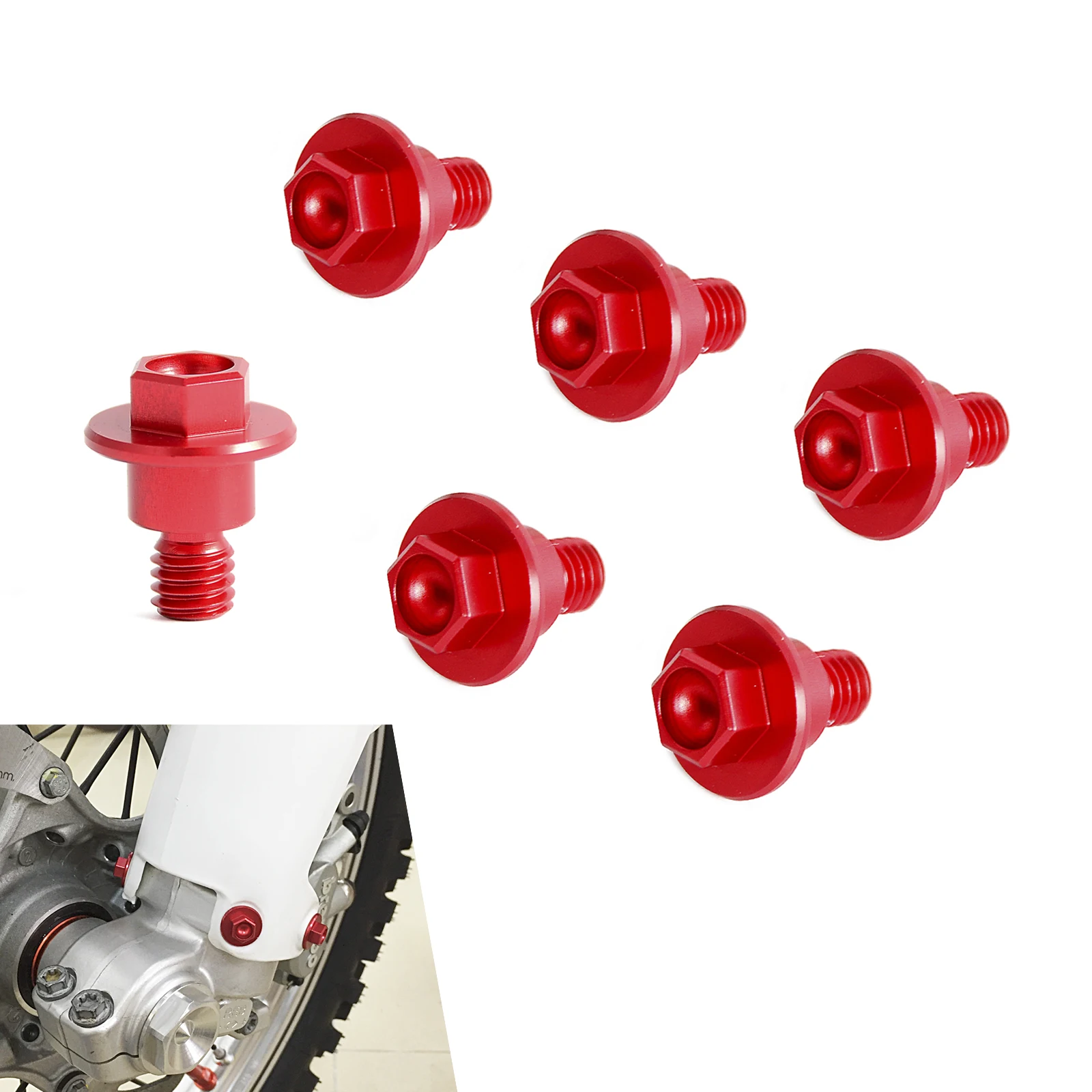 Красный Передняя вилка гвардии Шурупы Для KTM SX 50 65 85 125 250 350 450 SX-F EXC EXC-F XC-F XC-W XCF-W свободный спуск 250R Enduro 690 00 - Цвет: Красный