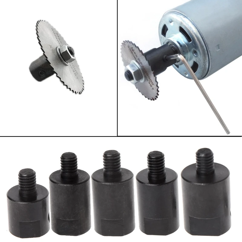 

1 Set Steel Motor Shaft Adapter For Saw Blade Connection Coupling Joint Connector Coupler Sleeve Fit 3.17 4 5 6mm Hot SALE