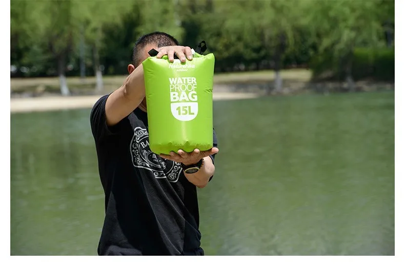 Naturehike 15L водонепроницаемое плавание хранение мобильных телефонов водонепроницаемая сумка Сумка Кемпинг лодки Каякинг рафтинг каноэ красный синий