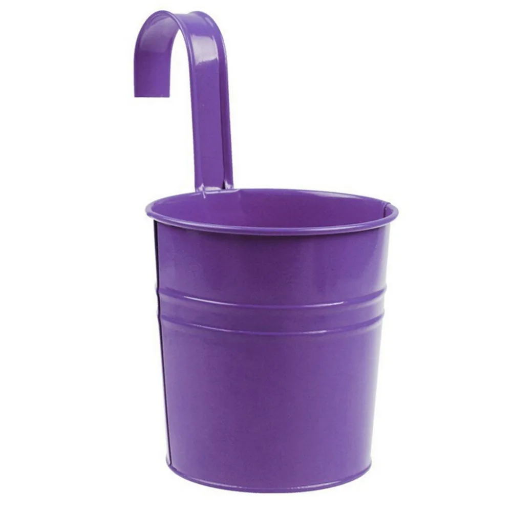 Железная подвесная цветочная ванна садовые горшки для цветов подвесные бочки