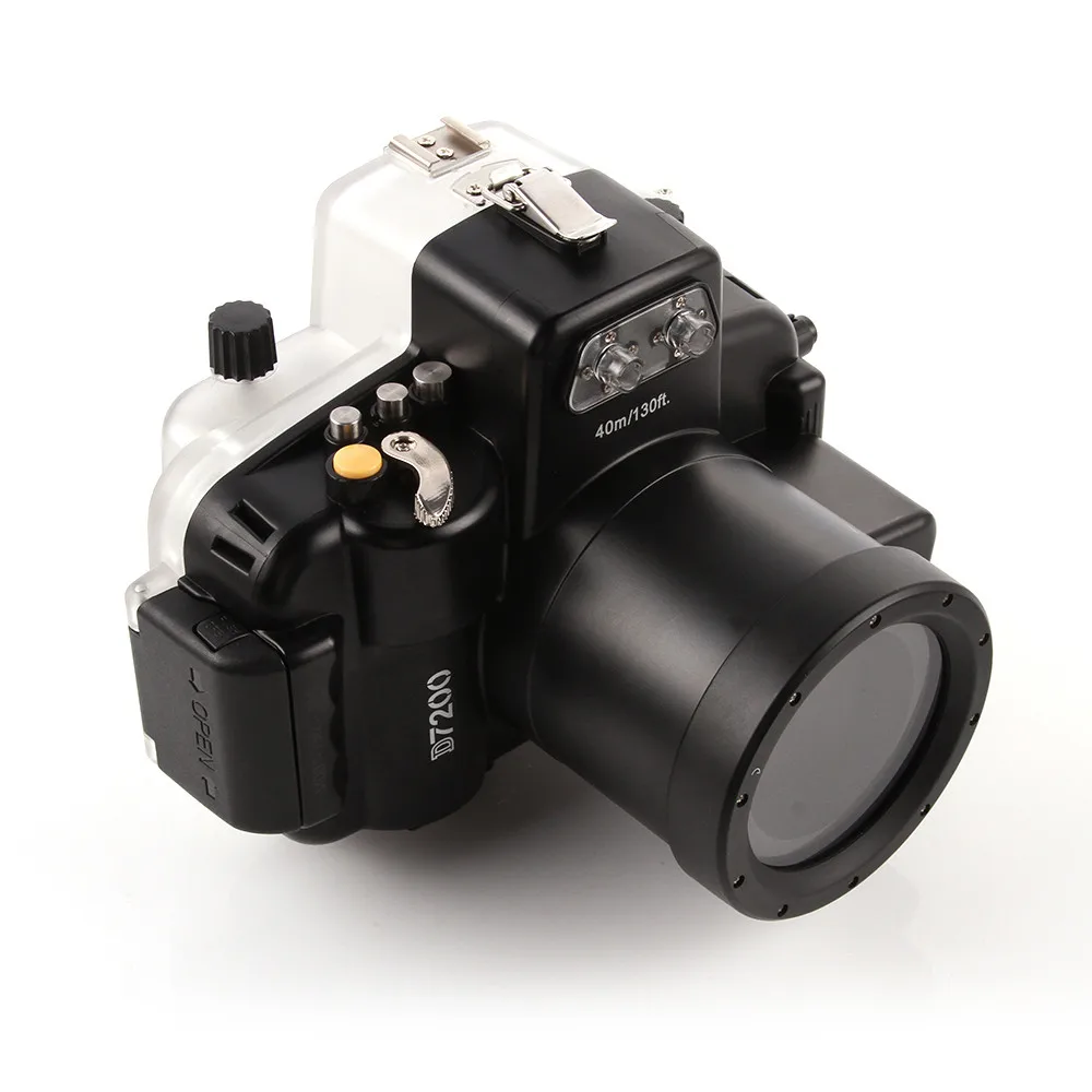 Водонепроницаемый подводный корпус камеры сумка чехол для nikon d7200 18-55 мм объектив