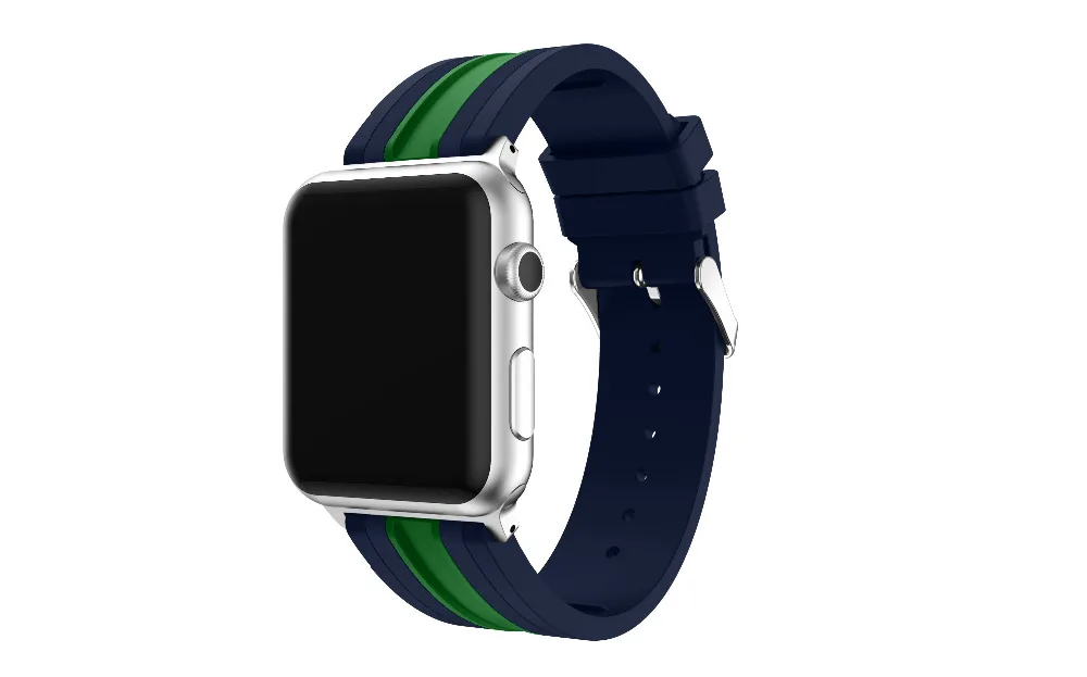 Osrui силиконовый ремешок для спортивных часов для Apple Watch, версии 4 полосным 44 мм 40 мм, correa, наручных часов iwatch серии 4/3/2/1 42 мм/38 мм браслет на запястье с резиновой лентой
