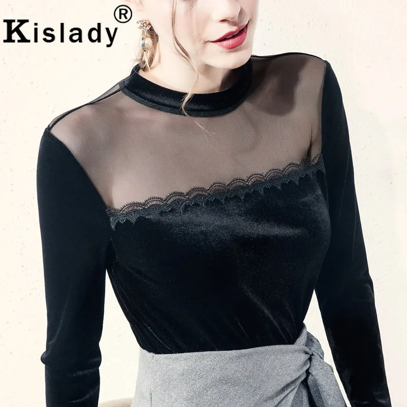 Киследи Новый 2020 Весна Лето Винтаж Ретро Сексуальные Лоскутные сетчатые топы