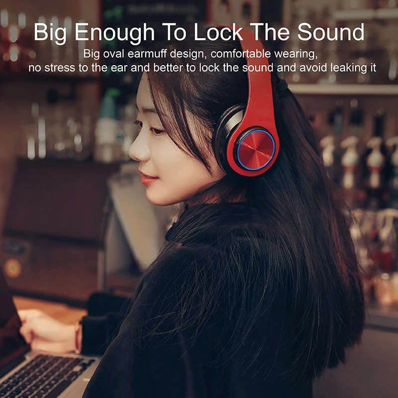 MN T3 гарнитура Bluetooth складная super bass handsfree Беспроводные наушники с gamer Led для