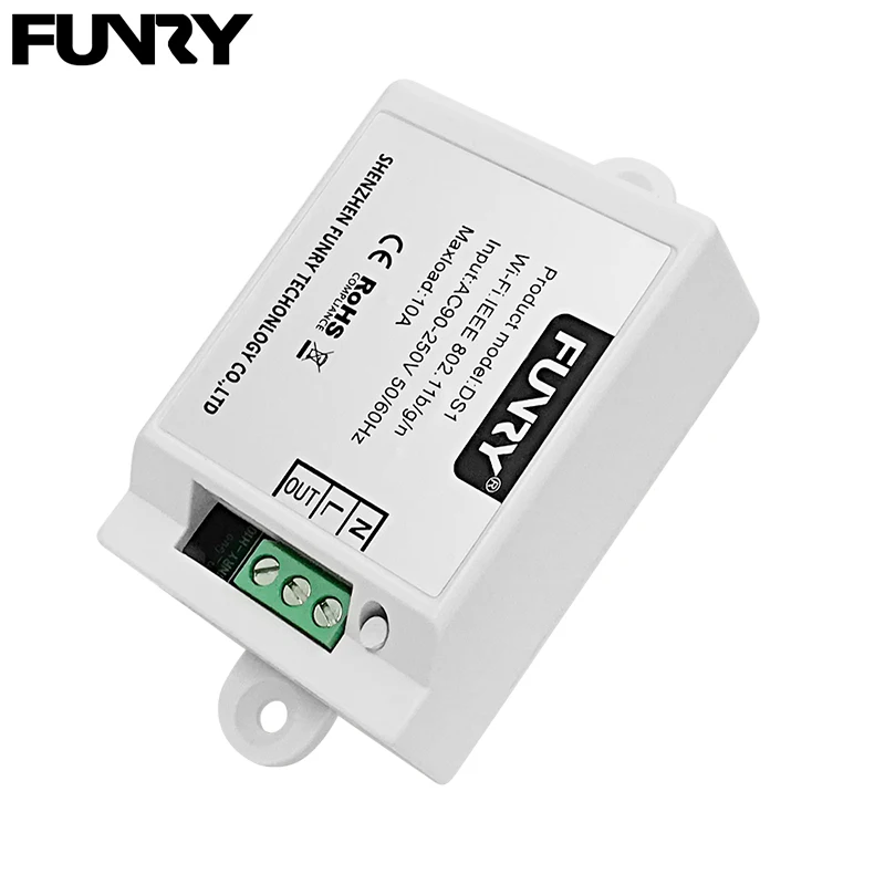 Умный выключатель Funry Wi Fi 2500 Вт 10 А 250 В|control switch|home switchcontroller for android |