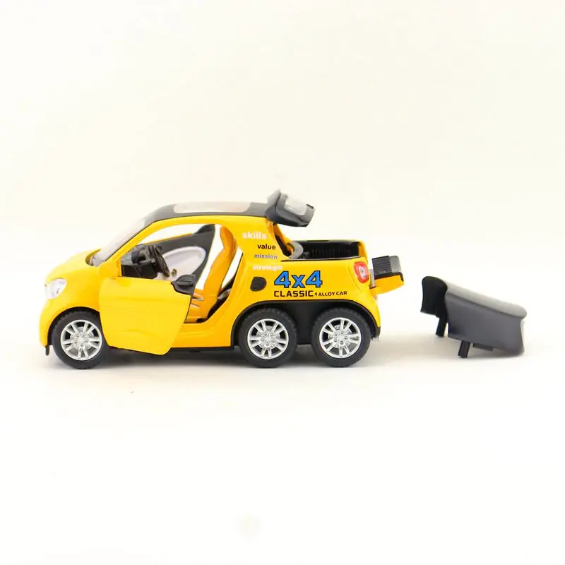 

Diecast Metal Toy Model/Sound & Light Pull back Educational Car/Smart Fortwo Pickup/Pull Back/For children's gift or collection