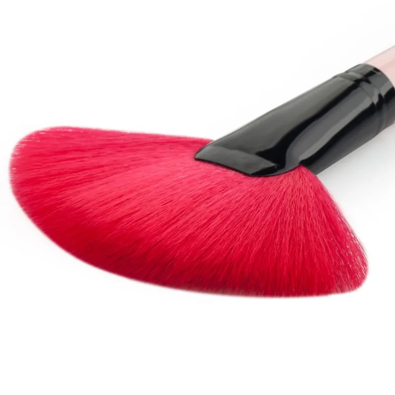 1 кисть для ПК Веерообразный черный деревянный фотографический инструмент|cosmetic