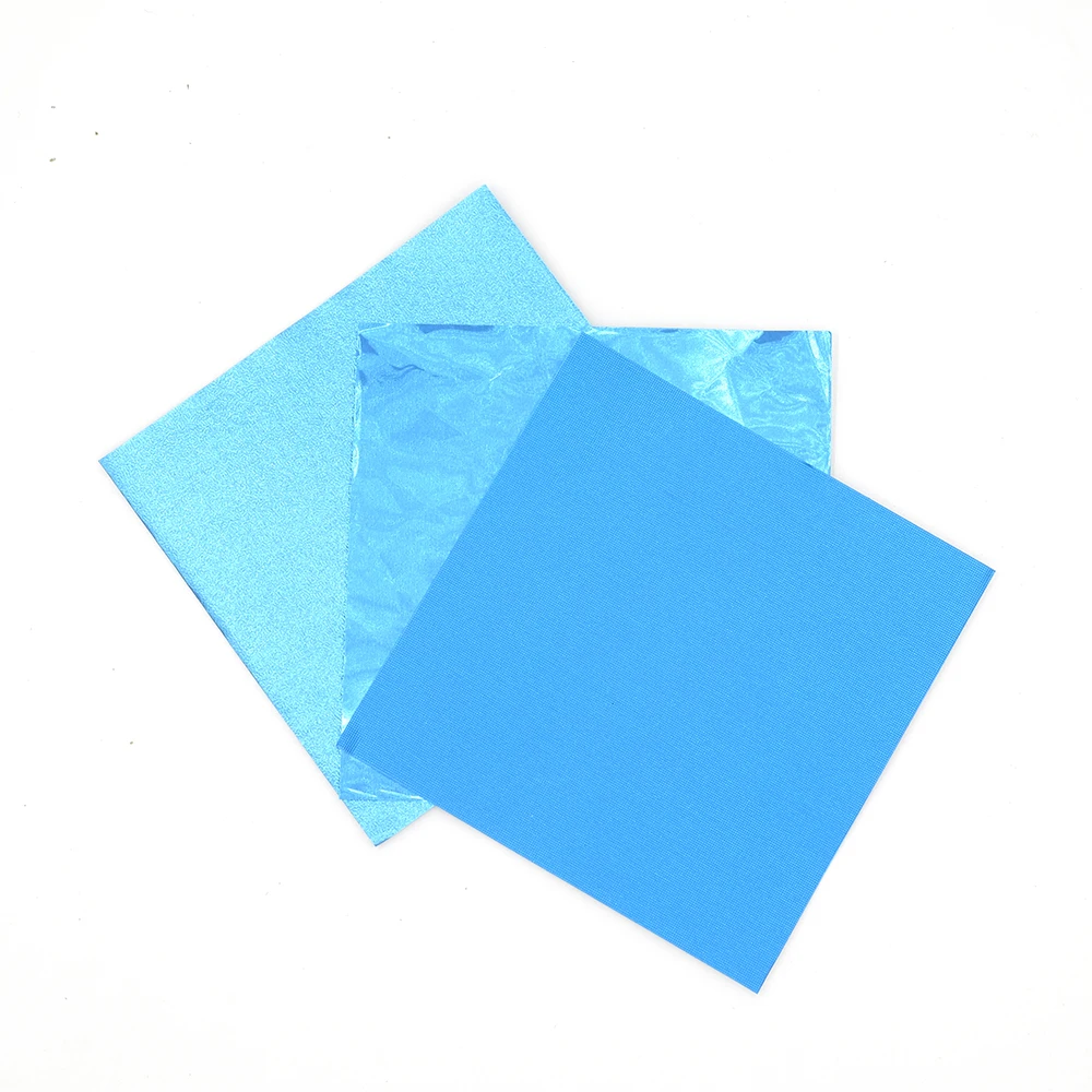 Оберточная бумага из синей фольги для украшения шоколада ручной работы