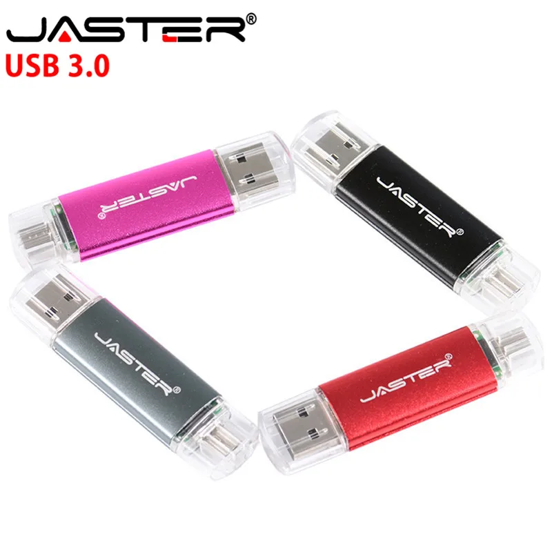 Лидер продаж модный внешний флэш накопитель JASTER OTG с прямой полосой usb 3 0 дюйма 4 ГБ