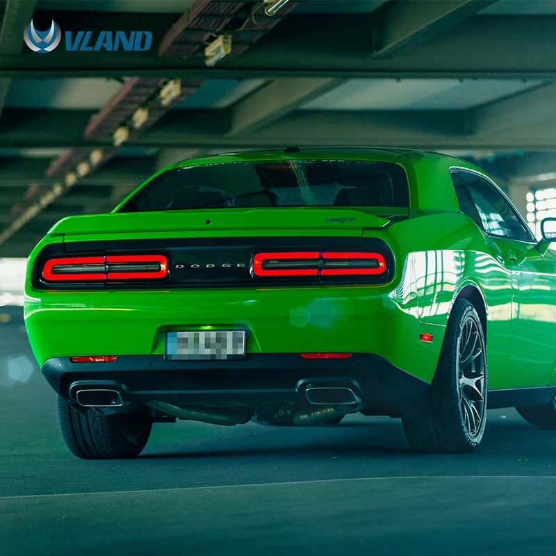 Vland заводские автомобильные аксессуары задний фонарь для Dodge Challenger 2008- светодиодный фонарь светильник с полным светодиодный и последовательным индикатор