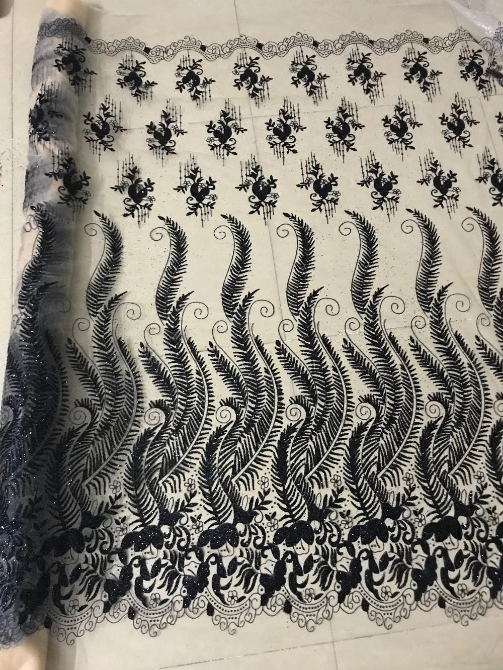 Новое прибытие Jolin-3.1319 французский чистая кружевная ткань с склеенным блеском