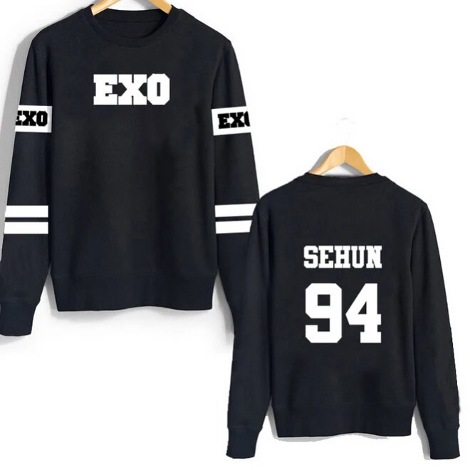 Kpop Exo толстовка с капюшоном Kar Sehun Xiumin Baekhyun Terra наклейка для женщин/мужчин Harajuku
