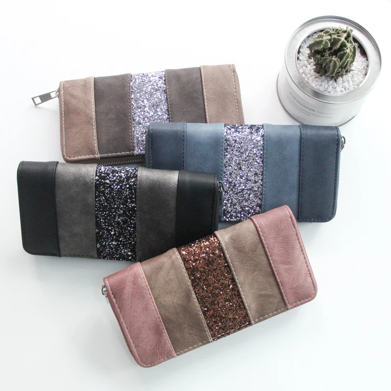 Женские кошельки и кожаные 2019 модные повседневные женский длинный кошелёк для