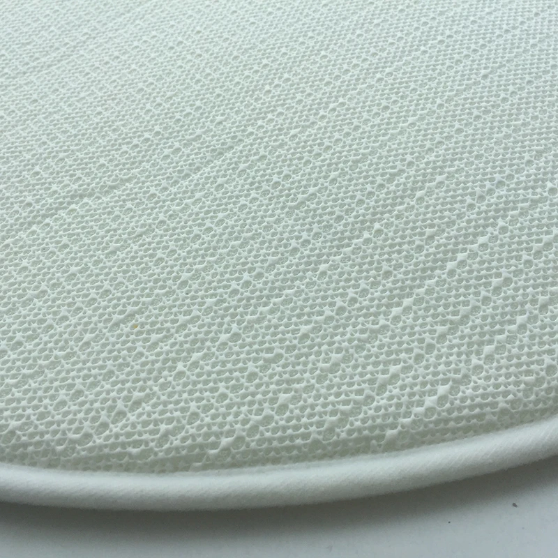 Круглый напольный коврик с принтом рождественского оленя нескользящий для