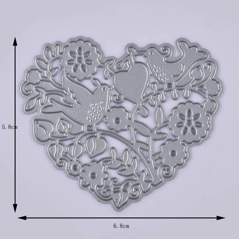 Металлические штампы для резки сердечек скрапбукинга тиснение папка подходит