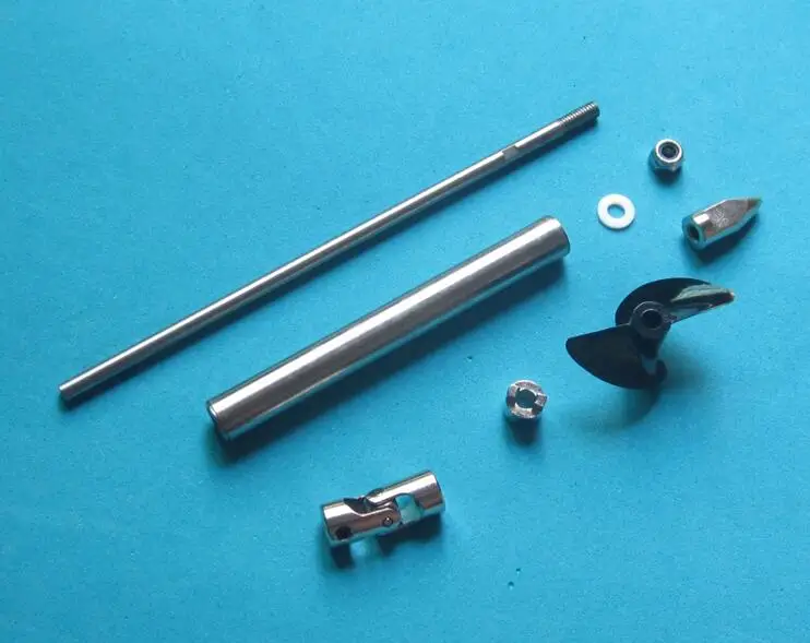 Бесплатная доставка 4 мм Приводной вал для лодки RC + втулка вала из нержавеющей