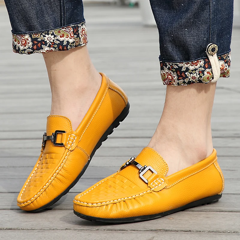 Обувь из тисненой кожи мужские лоферы дышащая мужская обувь повседневная для