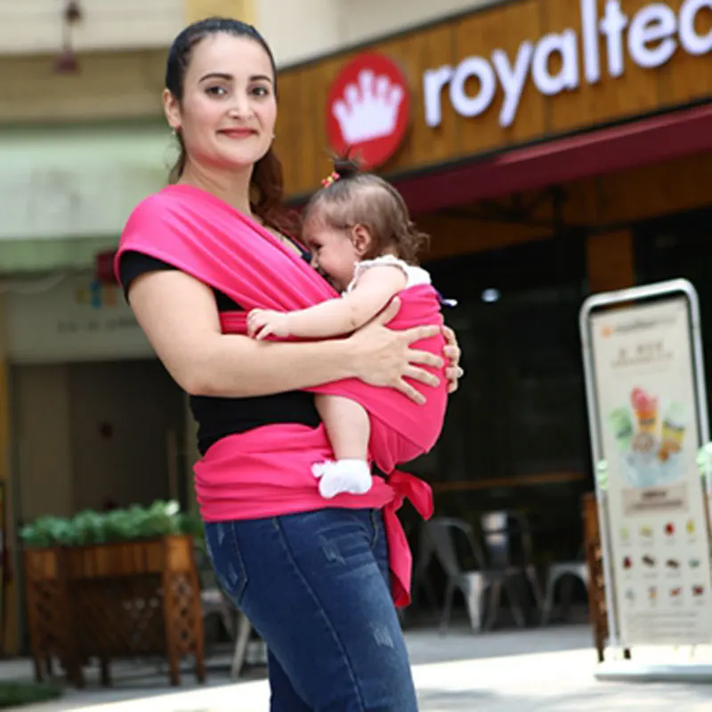 BC0014 EGMAOBABY/Детская накидка; Новинка; Удобный Воздухопроницаемый детский слинг-кенгуру из хлопка в полоску; детская сумка-кенгуру - Цвет: BC0014