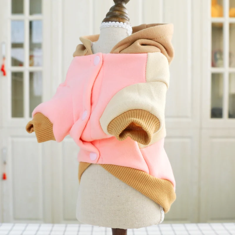 2019 одежда для домашних животных пальто с цветными блоками весенние хлопковые