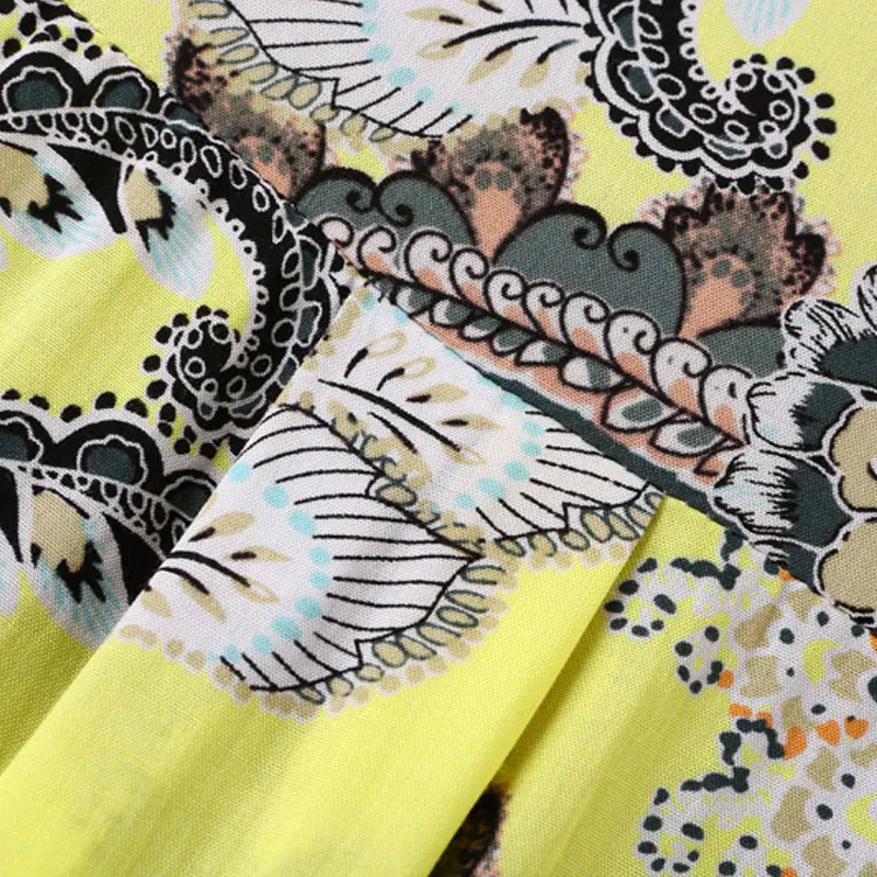 Новые цветочные печатных женщины блузки свободного покроя с длинными рукавами