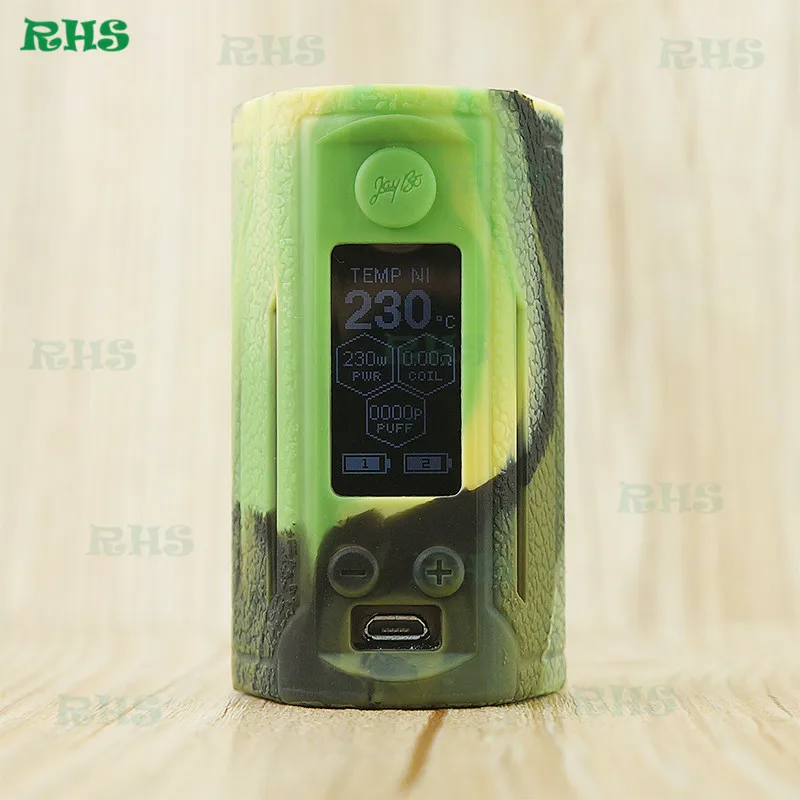 camouflage 1 шт. новейшая версия Wismec RX Gen3 Dual 230W силиконовый защитный чехол, защитная оболочка, наклейка - Цвет: camouflage