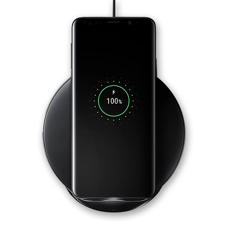 Samsung Оригинальное Быстрое беспроводное зарядное устройство Qi Smart Quick Charge для iPhone X XR XS Max 8/Galaxy S9 S8 Note 9 8/huawei mate 20 Pro