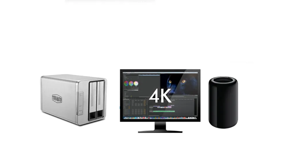 Terramaster DAS 2bay 2," /3,5" дюймовый SATA HDD корпус с двумя лотками usb3.1 10 Гбит/с высокоскоростная Функция Raid поддержка до 24 ТБ хранения