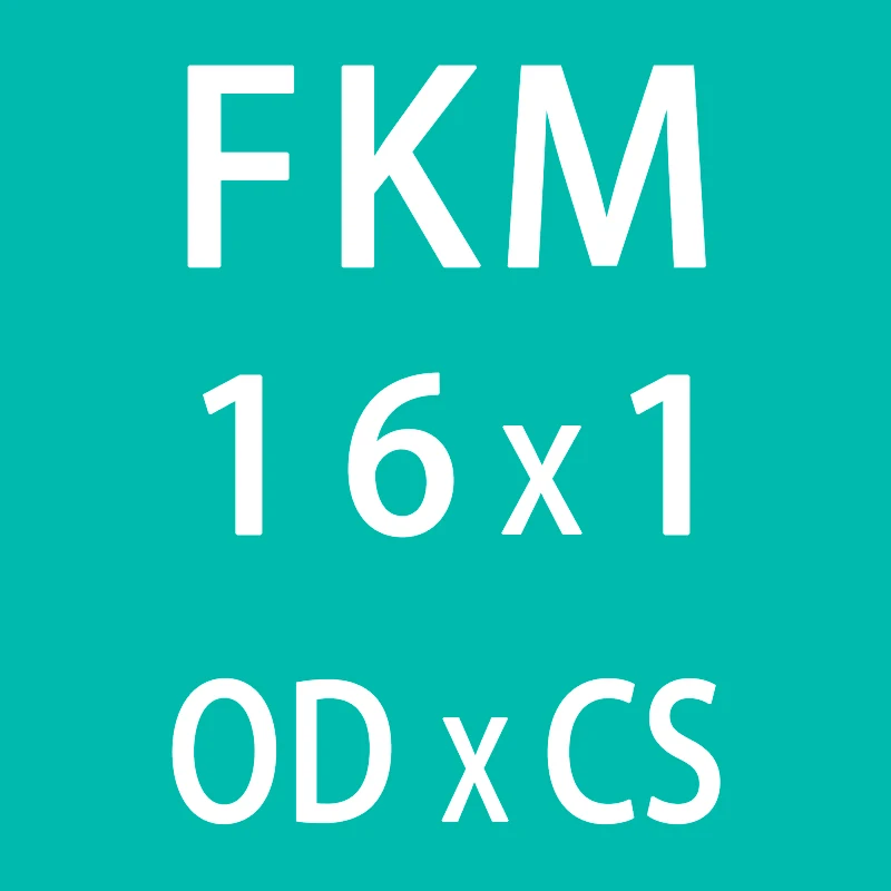 10 шт./лот резиновое кольцо зеленый FKM уплотнительное кольцо уплотнения 1 мм Толщина OD14/15/16/18/19/20 мм кольца из фторированной резины прокладка кольца масла топлива шайба - Цвет: OD16mm