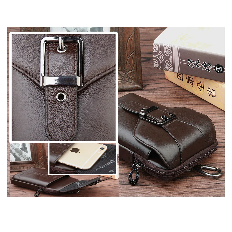 Hot !For Xiao Mi Xiaomi max 2 MAX2 Case Belt Clip Pouch Genuine Leather Waist Bag Mobile Phone Holster Cover | Мобильные телефоны и