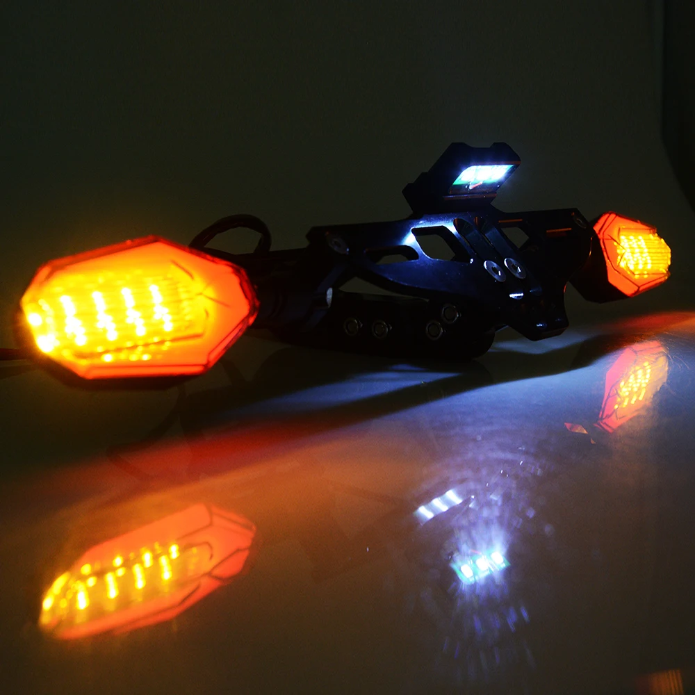 Кронштейн для номерного знака мотоцикла Fender Eliminator с поворотным сигналом honda cb 400