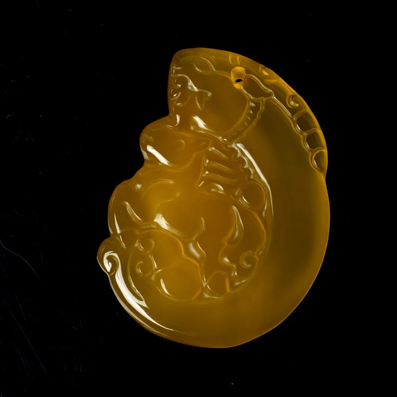 Натуральный подлинный агатовый халцедон кулон для мужчин и женщин стиль Дракон