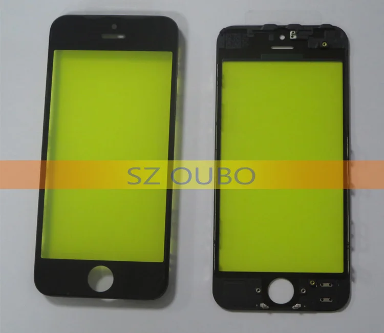 Внешний Стекло с Ближнего рамкой Рамка для iPhone 5 г 5S 5C предварительно собраны