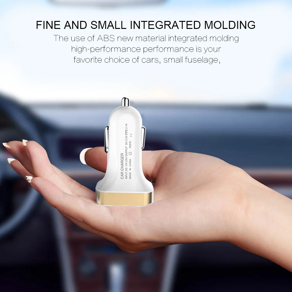 KEXU 5V 3.1A Car Charger With LED Display Universal Dual Usb Phone Car-Charger for Xiaomi Samsung S8 iPhone X 8 Plus Tablet etc | Мобильные