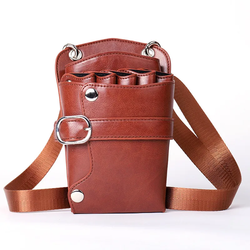 6 цветов профессиональные кожаные ножницы для волос сумки инструменты чехол