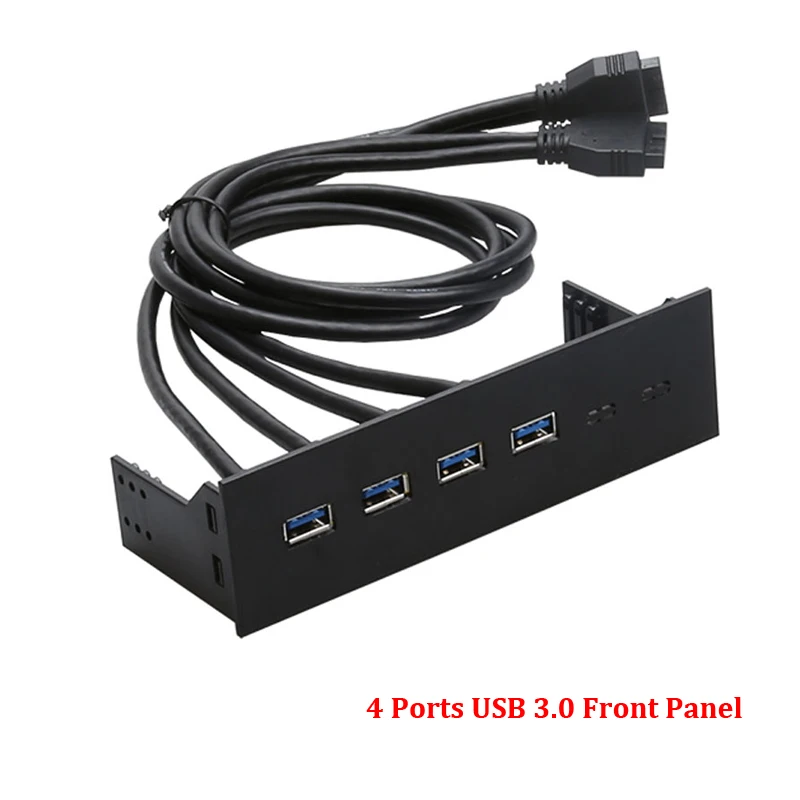 En-Labs PC 5 25 USB 3 0 2 разветвитель передней панели порта 3-20pin 2-9pin адаптер-черный пластик