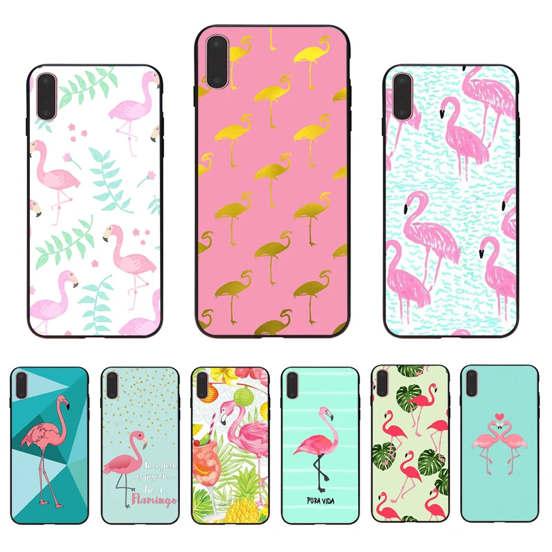 

IMIDO flamingo Summer Plant Leaves Soft Silicone TPU Patterned Case For Iphone 6 6S 6PLUS 6SPLUS 7 8 7PLUS 8PLUS X XS XR XSMAX