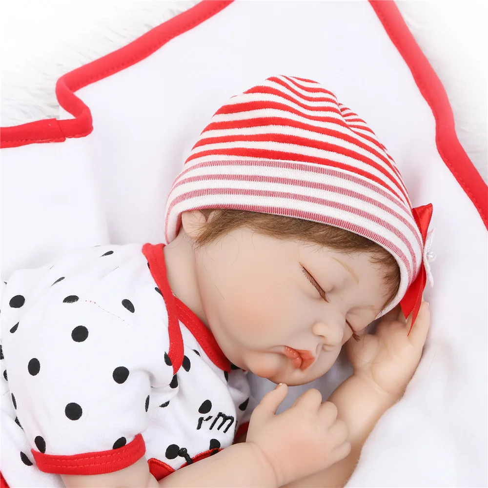 Reborn baby Dolls 22 дюйма Реалистичная силиконовая виниловая кукла детские куклы с