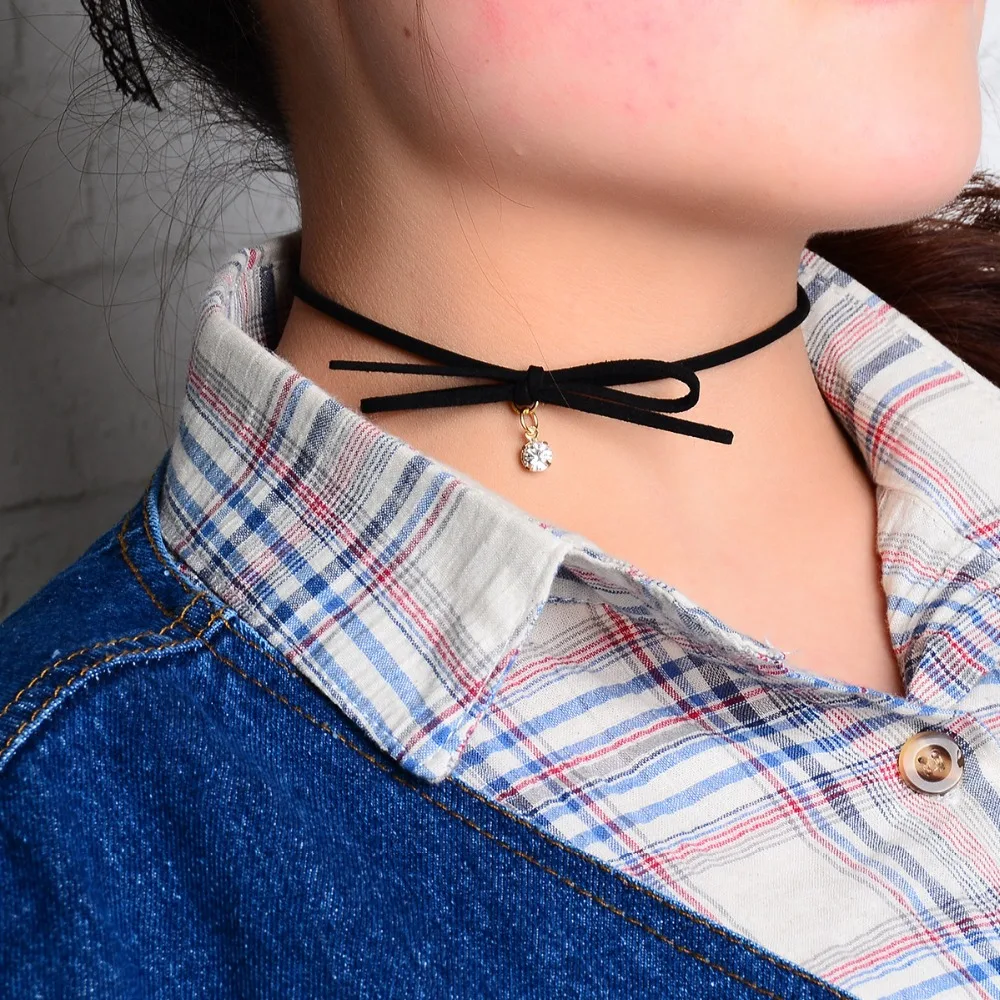 Женское бархатное колье-чокер в стиле стимпанк корейские Чокеры готическом 2016