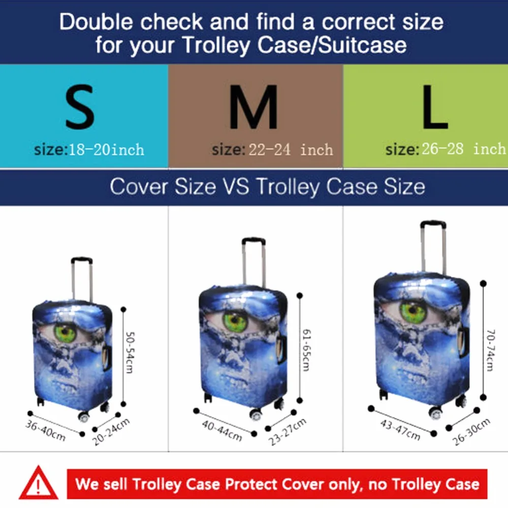 Чехол ELVISWORDS с бабочками для чемодана защитный чехол чемоданов 18 30 дюймов