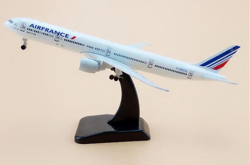 16 см модель самолета Боинг 777 Air France самолет авиакомпании B777 металла