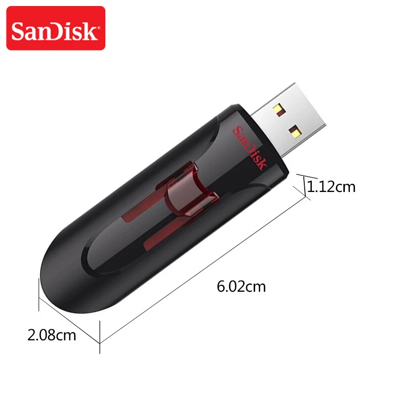 USB флеш накопитель SanDisk CZ600 16 ГБ 32 64 100% 128 флешка ключ U диск для ПК 3 0|USB