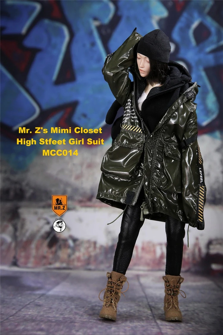 Mr. Z MCC014 1/6 комплект женской фигурной одежды, мини-шкаф, для высокой улицы, для девочек, костюмы в стиле хип-хоп для 12 дюймов, экшн-фигурка Sence, аксессуары для самостоятельной сборки
